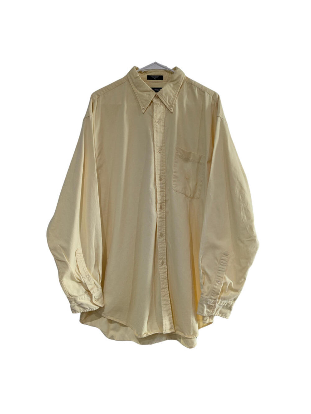 Nautica Men's Button Down Shirt, Yellow, Size XL, 100% Cotton
